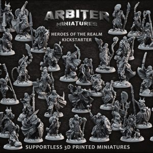 supportless 3d printable miniatures