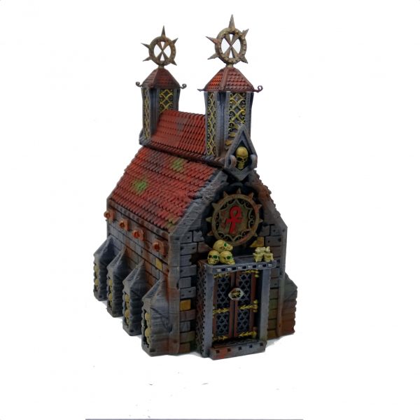 Chruch/Crypt tabletop terrain from Mystic Pigeon Gaming