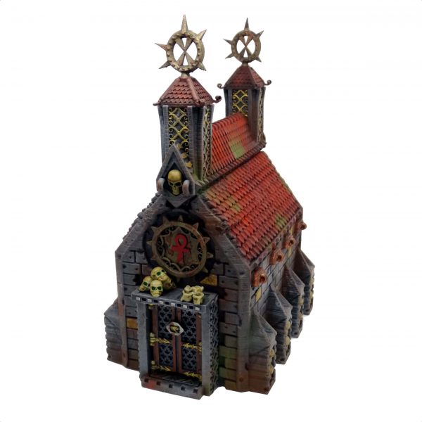 Chruch/Crypt tabletop terrain from Mystic Pigeon Gaming