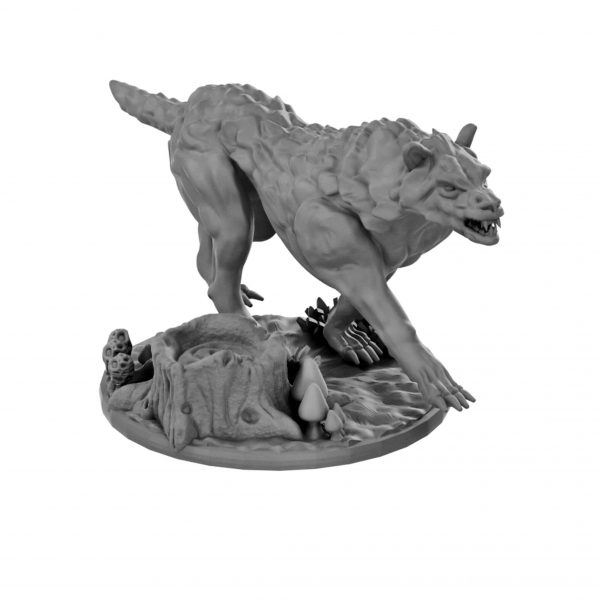 Wolf miniature from Mystic Pigeon Gaming