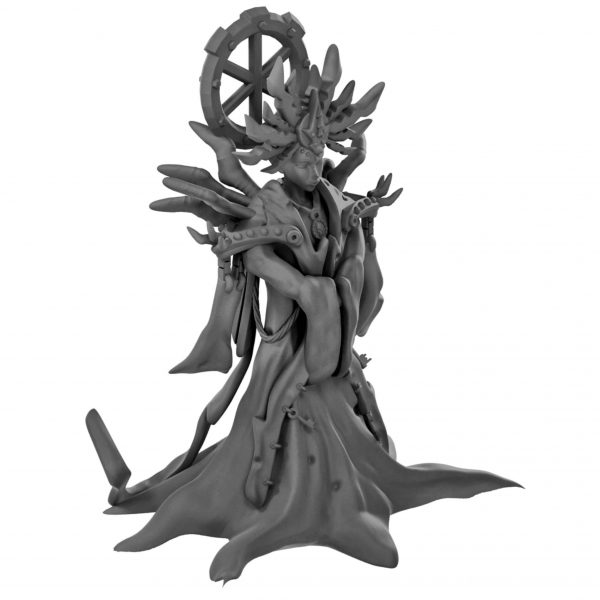 Lady of pain resin miniature from Mystic Pigeon Gaming
