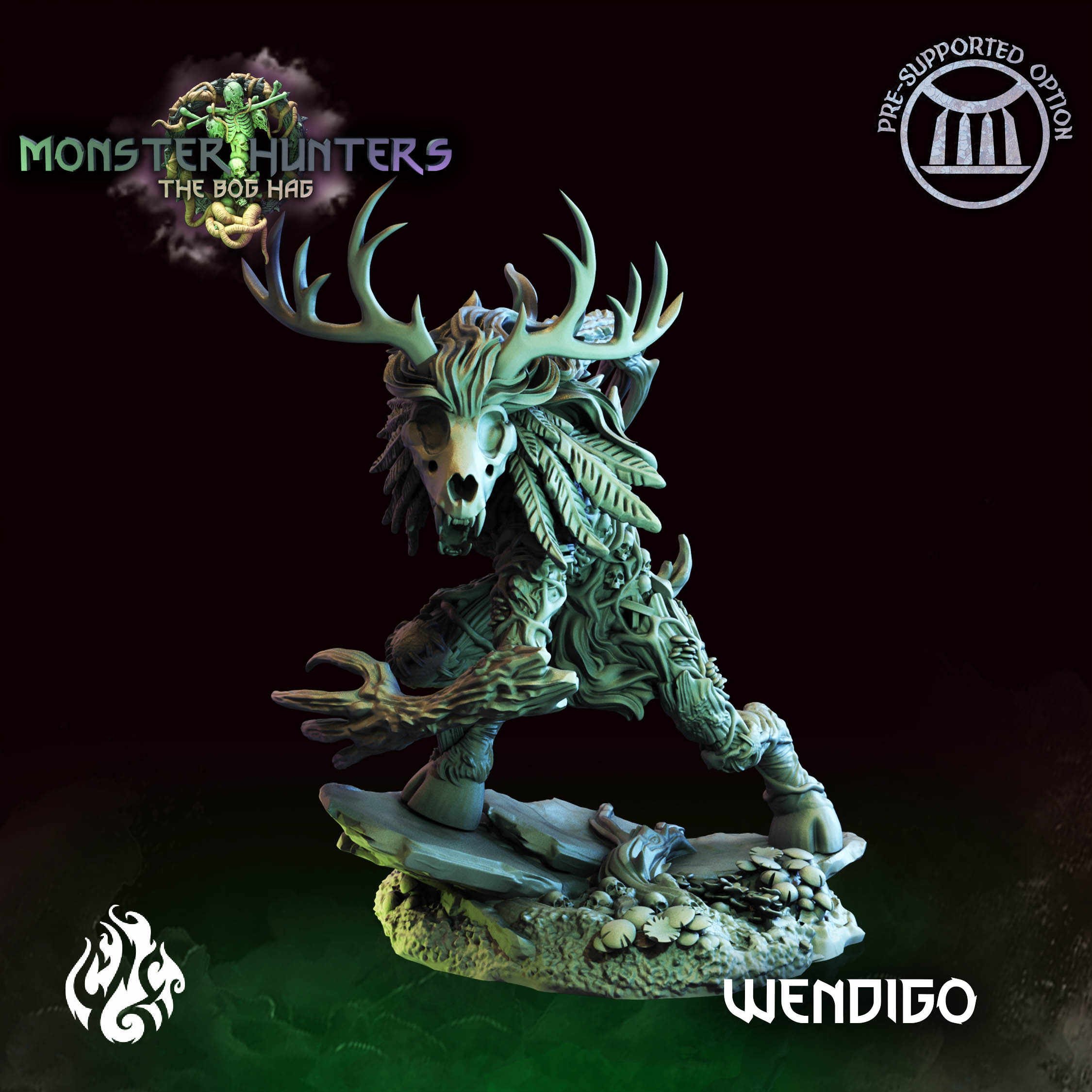 Details about   Blackhorn Wendigo Fantasy Miniature Warhammer D&D Tabletop RPG Role Playing 