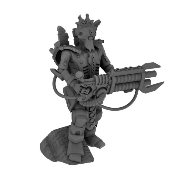 Tomb Guardian blaster pose 1