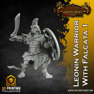 Leonin Warrior with Falcata1 D