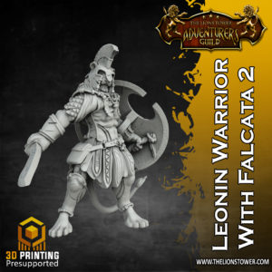 Leonin Warrior with Falcata2 D