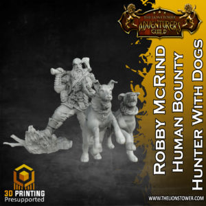 Robby McRind Human Bounty Hunter with Dogs D