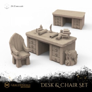 Desk and Chair Set by Gracewindale