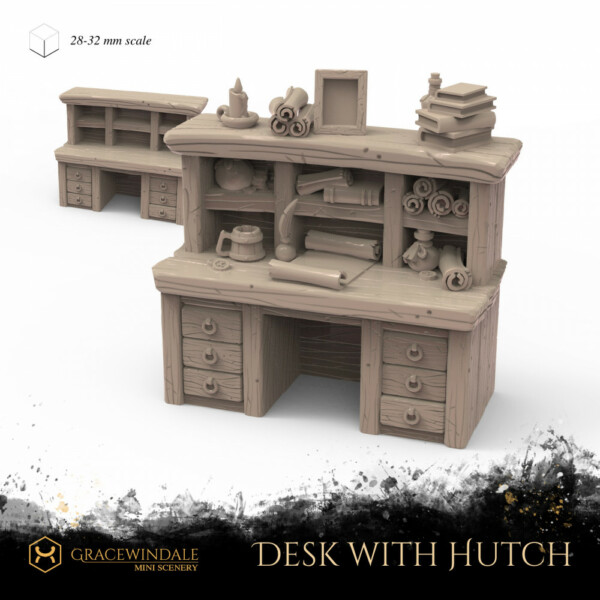 Desk with a hutch by Gracewindale