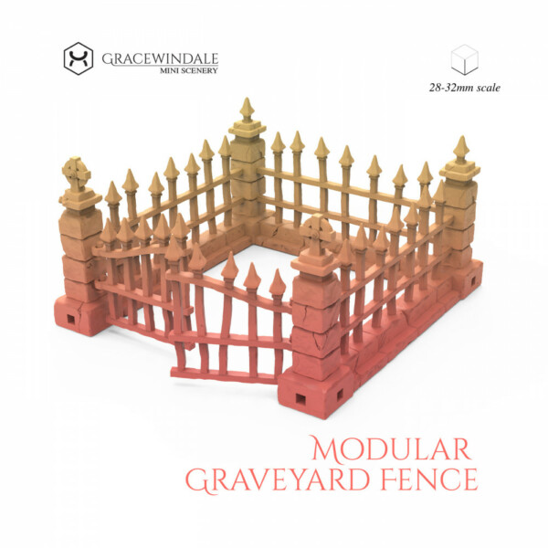 Modular Graveyard Fence by Gracewindale