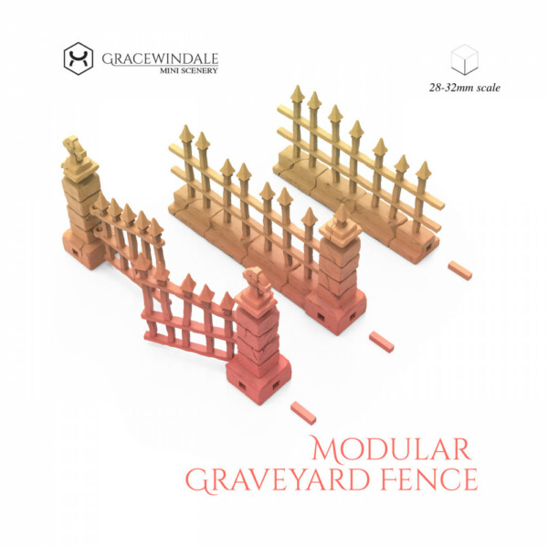 Modular Graveyard Fence by Gracewindale