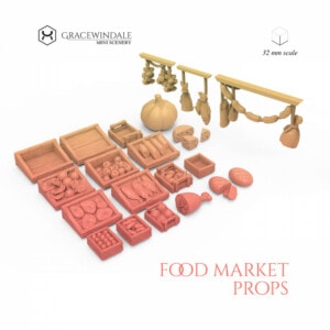 Food Market Props set by Gracewindale