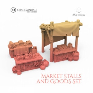 Market Stalls and Goods Set by Gracewindale