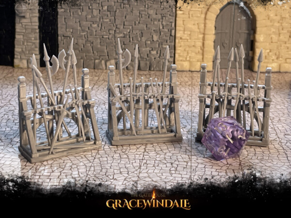 Gatehouse - Weapon Racks by Gracewindale